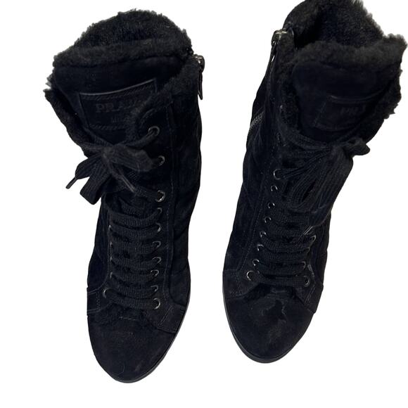 #PRADA Black Booties 38.5 - Picture 1 of 8